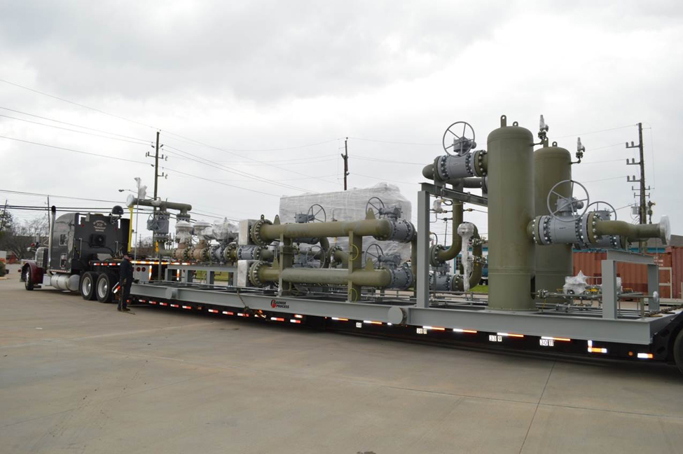 Fuel Gas Scrubber on truck bed